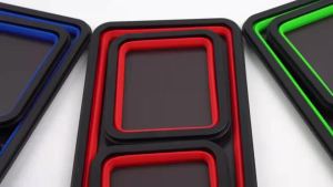 Bộ 3 Khay Đựng Đồ Bằng Silicon Có Thể Thu Gọn Từ Tính Dùng Để Đựng Ốc Vít Bu Lông Đai Ốc Ron - Hộp Đựng Dụng Cụ Khay Vuông