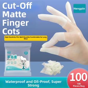 HENGPIN | Transparent Matt Waterproof Non-slip Dustproof Latex Finger Cots