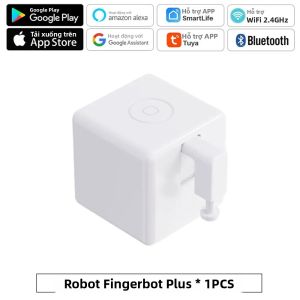 Fingerbot Plus Robot Nhà Thông Minh Công Tắc Đẩy Nút Tương Thích Với Alexa Google Home Tuya Zigbee Bluetooth - Tự Động Hóa Nhà Cửa