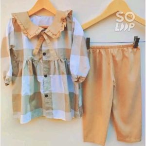 Setelan Adiba Anak Perempuan Baju Muslim Anak Kekinian 2-6 Tahun