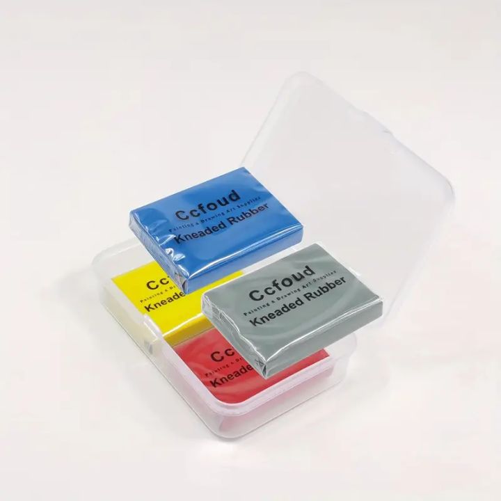 4 Color Kneaded Rubber Erasers Colored 4 Pack Blend Shade Smooth 4-color-kneaded-rubber-erasers-colored-4-pack-blend-shade-smooth