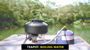 10-piece camping cooking utensil set made of aluminum alloy suitable for outdoor picnics and hiking suitable for 2-5 people includes tableware and travel cookware.