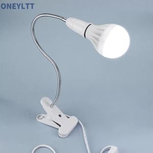 360 Degrees Flexible Desk Lamp Holder E27 Base Light Socket Gooseneck Clip-On Cable With On Off Switch for Home Plant