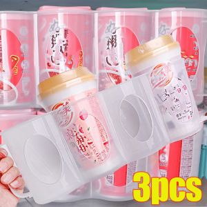 3Pcs 4 Holes Beverage Drink Cans Organizer Racks Portable Refrigeration Beer Drinks Bottles Holders Home Kitchen Organization