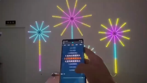 ✅Ready Stock✅LED fireworks Fairy Lights Christmas lights outdoor Decorations for Home Dream Color Lamp 5050 RGB Strip Lights Smart Flexible LED Firework Lights Music Sound Light