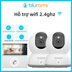 2 Camera An Ninh Trong Nhà Blurams 2K Có Ứng Dụng Điện Thoại 5G/2.4GHz WiFi 360 °   Giám Sát Trẻ Em Bằng Âm Thanh Hai Chiều Pan & Tilt Tầm Nhìn Ban Đêm