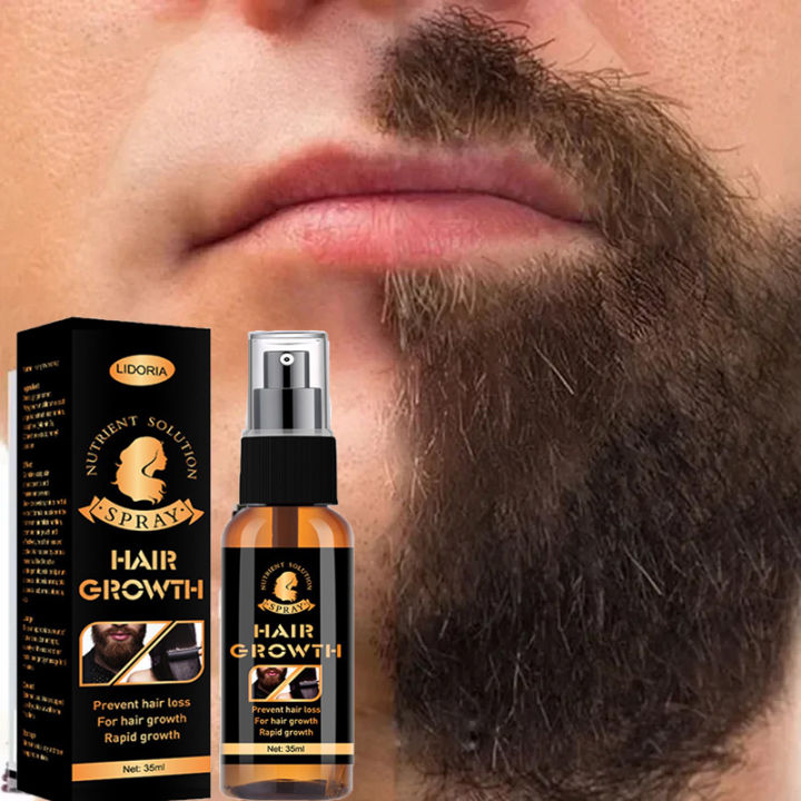 Beard Growth Serum Spray Beard Oil Hair Thicker Anti-hair Loss Promote ...