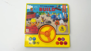 Construction Trucks Steering Wheel Sound Book with 10 Exciting Sounds For Kids