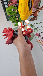 Đồ Chơi Khủng Long Vặn Ốc Vít Có Khoan Điện Chạy Pin Kèm Vít Đồ Chơi Khủng Long Cho Bé Tư Duy Và Sáng Tạo. Shopcuabebb