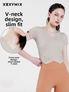 Cross Design Short Sleeve T-Shirt for Women