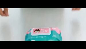 1ห่อมี 80แผ่น ทิชชู่เปียก หมีล็อตโซ่ ขนาด 120x160mm รุ่นใหม่ ไม่ผสมน้ำหอม/แอลกอฮอล์ ใช้ได้ทุกวัย