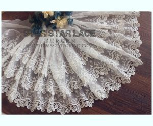 Multi-Layer Embroidered Lace Fabric Ultra-Wide 33cm for DIY Clothing Cake Skirt Patchwork Accessories Home Sewing Materials