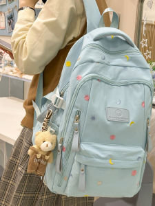 High Capacity School Backpack for Junior And High School Girls Travel Friendly Cute Ins Style 2025 New Double Shoulder Bag Lightweight