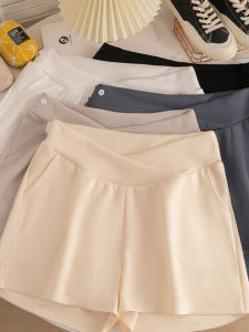 Angel Mommy ~ Shorts for Pregnant Women Summer Thin Outwear Low Waist Wide Leg Leisure Pants Loose Bottoming Track Pants