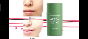 Green Tea Mask Stick Cleansing Clay Stick Masker Wajah Masker Pembersih Komedo Serta Minyak Berlebih Angkat Komedo Asli 40g