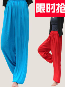 Quần Tập Luyện Cotton Nguyên Chất Cho Nam Và Nữ Quần Tập Luyện Tai Chi Cotton Rộng Rãi Mùa Hè Quần Đèn Lồng Quần Cotton Nguyên Chất