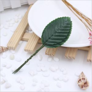 Handmade DIY Mori Style Artificial Flower Leaf Headdress Circular Fan Accessories Corsage Succulent Plant Cranreuch Bride Temple Fan Ornament