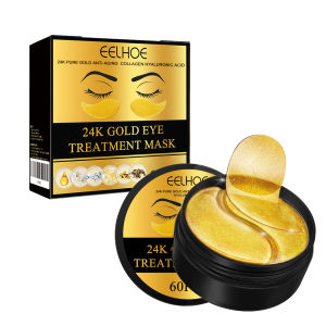 EELHOE | EELHOE 24k Gold Eye Treatment Mask Collagen Hyaluronic Acid Anti Wrinkle Reduce Dark Circles Daily Skin Care Under Eye Patches
