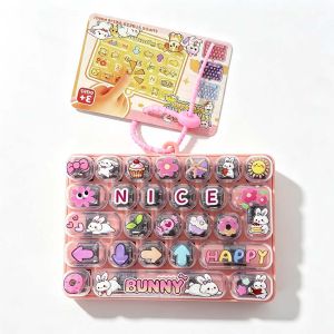 Bandai | 4 Colors Creative Cute Fun 26-Key Stress-Relief Keychain Bag Charm Pendant Fidget Toy