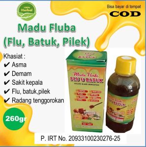 Madu herbal madu batuk pilek kemasan 260 gram