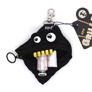 Zipit | Silver Python Cartoon Monster Small Bag