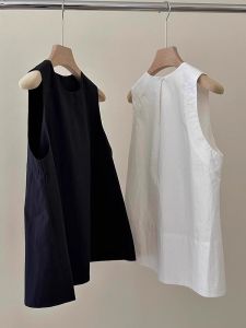 GEBAIFU | Bespoke Sleeveless Cotton Linen Blouse Summer Wear