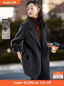 MOHANYIMEI | Fashionable Handmade Double-sided Wool Coat