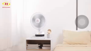 Quạt sạc tích điện Honjianda HJD FL301 - lồng quạt 12 inch có tích hợp đèn LED