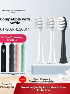 Soft Bristle Electric Toothbrush Head Replacement Compatible with Softie Schumil RLTSeries for Deep Cleaning Adult Grade