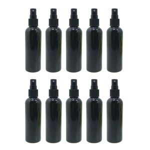 10pcs Black PET Spray Bottle Travel Portable Refillable Perfume Aqueous Emulsion Liquid Make Up Container Atomizer 100ml