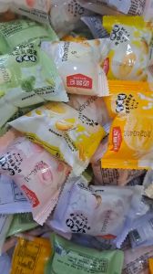 TÚI 1KG BÁNH MOCHI NHÂN KEM SỮA MIX 6 VỊ SIÊU NGON THƠM BÉO ăn vặt - shop haimy (ngày trên bánh là nsx)