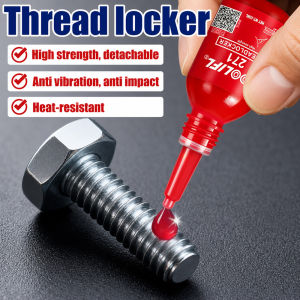 High Strength 271 Thread Locker Adhesive Anti Vibration Anti Impact Screw Lock Glue Heat Resistant Metal Bolt Nut Fastening 10ml