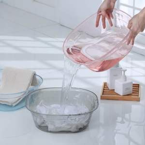 Bát Rửa Mặt Spa Chậu Rửa Mặt Bằng Nhựa PET Trong Suốt Dày Dặn Phong Cách Hàn Quốc