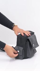 Jamlos Buddy Cross - Túi đeo chéo dáng hộp sau lưng trước ngực thời trang đa dụng tiện ích vải canvas nhiều ngăn