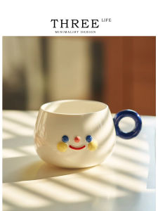 Tlife Rainbow Ceramic Mug Cute Breakfast Drinking Cup High Aesthetic Value Adult Cartoon Anime Style Home Use Gift Box