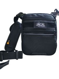 SliM Tactical Quick Draw Bag - Black - Crossbody & Shoulder Bag - 2 Zipper Compartments - Adjustable Strap - Reflective Detail - NC Sport Branding