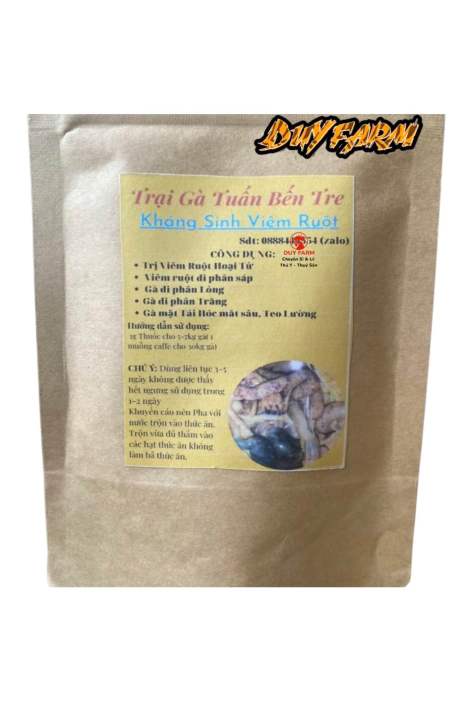 [ MIỄN SHIP] Viêm Ruột Dạng Bột (100g) - Hỗ Trợ Xử Lý Tiêu Chảy, Phân Lõng, Đỏ Gạch Cua Cho Gà ( Trại Gà Tuấn Bên Tre)
