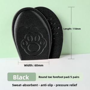 ZUYINBULUO | Anti-Slip Cat Heel Shoes with Forefoot Pads Soft Absorbent Half Pads