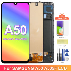 tft A50 Display Screen With Frame for Samsung Galaxy A50 A505 A505FN/DS A505F/DS LCD Display Digital Touch Screen Replacement