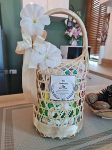 สังฆทานถวายพระ หูหิ้ว ขนาด 6นิ้ว พร้อมของใช้ถวายพระ