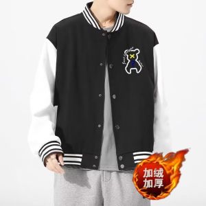 American Style Baseball Jacket Mens Spring Autumn Loose Student Sports Thin Outerwear Trendy Brand Handsome Couple Coat