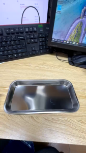 Khay inox cao cấp nhiều kích cỡ sâu 2cm và 4.8cm