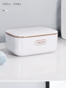 Hộp Đựng Xà Phòng Treo Tường Phòng Tắm Chống Bụi Có Nắp Mở Kiểu Scandinavia Màu Trơn Dùng Cho Ký Túc Xá Sinh Viên