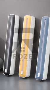 ROZEL Dispenser Cling Wrap Foil Baking Paper / Rak Gantung Pemotong Plastik / Dispenser Pemotong Plastik Wrapping / Alat Pemotong Plastik Penutup Makanan