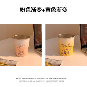 Cute Gradient Color Dog Stainless Steel Toothbrush Cup Couple Bathroom Accessories Student Dormitory Toothbrush Cups Home Use