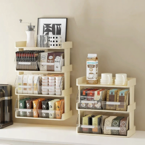 Vibrant Desk Storage Rack For Tea Coffee