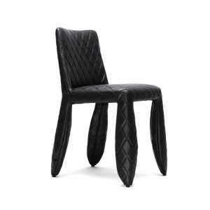 เก้าอี้ทานอาหารแบบหรูหราสไตล์อิตาเลียน Moooi Monster Designer Leather Dining Chair สำหรับโต๊ะทานอาหาร วัสดุหนังแท้