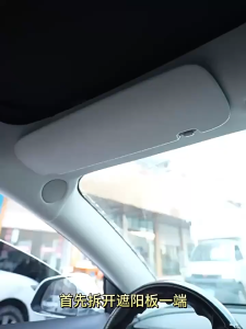 รถ Sun Visor แต่งหน้ากระจก LED หน้าจอสัมผัสปรับความสว่าง Switchable Auto แต่งหน้าภายในกระจกชาร์จ Vanity Mirror