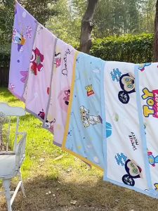 Chăn mền Disney mùa hè mềm mát cho bé mẫu giáo ngủ trưa KT:110X150cm