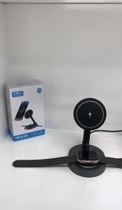 ที่ชาร์จสำหรับไอโฟนเครื่องชาร์จแบตเตอรี่ไร้สายแม่เหล็กอเนกประสงค์15W แบบ2 In 1 12 13 14 15